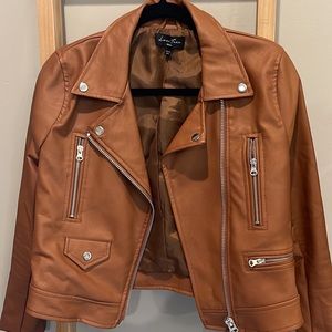 Faux leather jacket